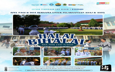 Halal Bihalal Guru Karyawan Smansawana dengan siswa