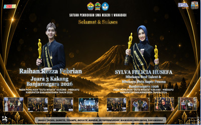 Siswa SMA Negeri 1 Wanadadi Torehkan Prestasi Membanggakan pada Pemilihan Kakang Mbekayu Kabupaten Banjarnegara 2026