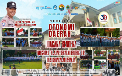 Upacara Bendera Peringatan Hari Otonomi Daerah di SMA Negeri 1 Wanadadi
